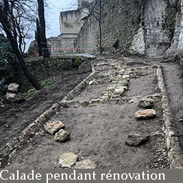 La calade pendant rénovation calade pendant l